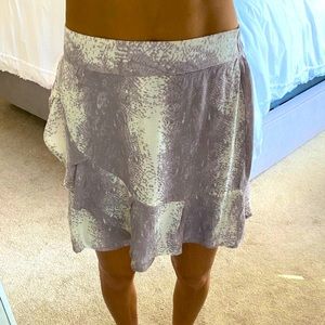 Purple & White Skirt